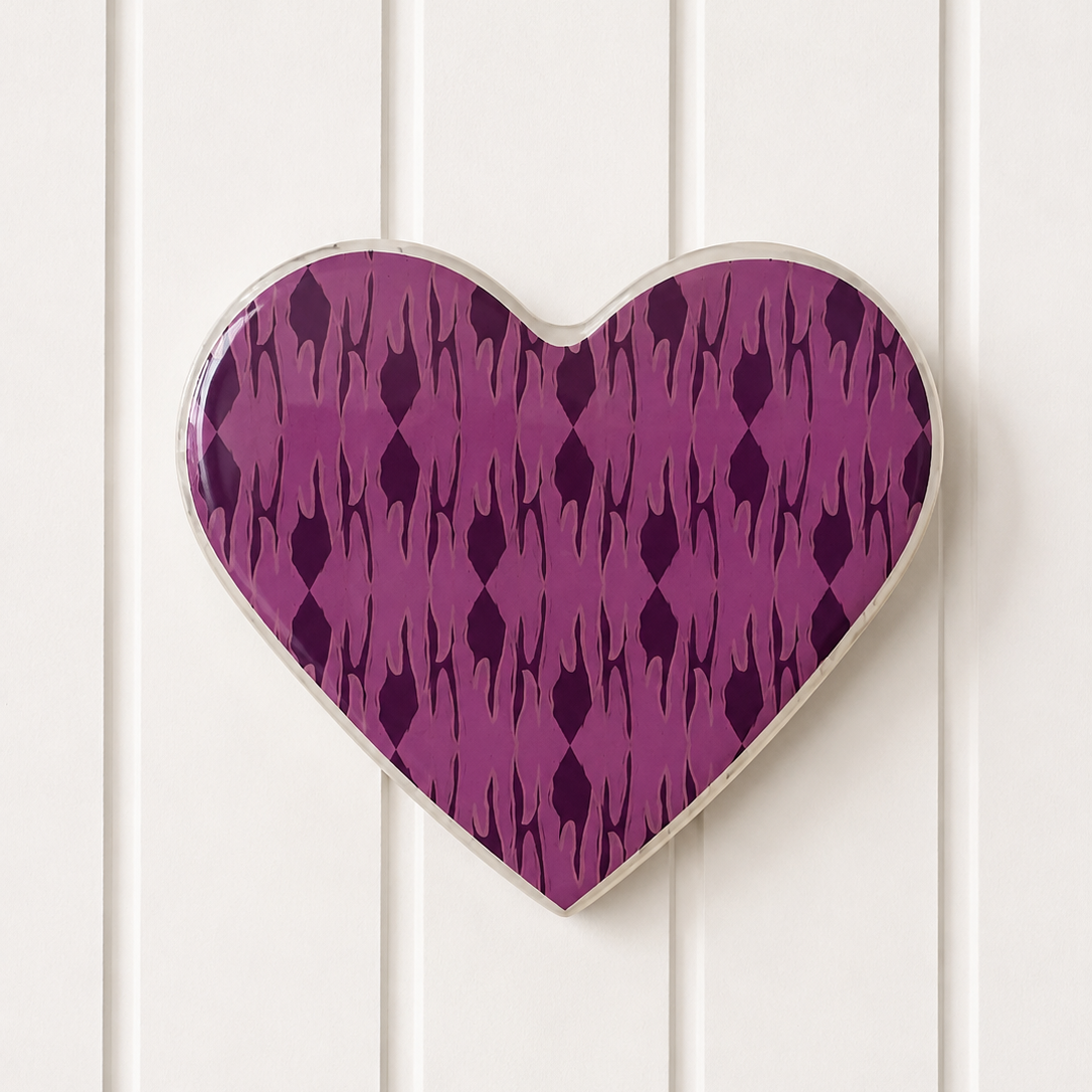 Indigo Heart Wall Tile