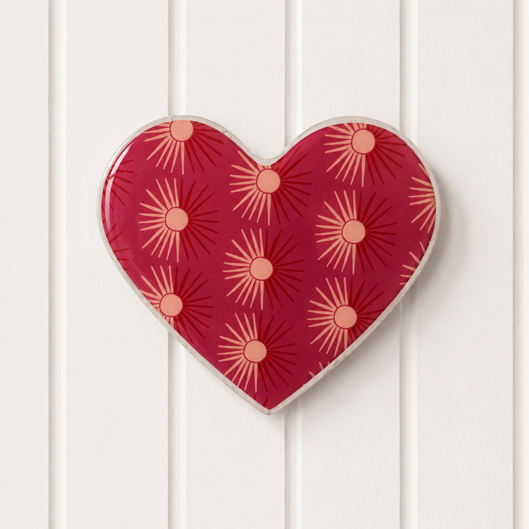 Sunburst Heart Tile