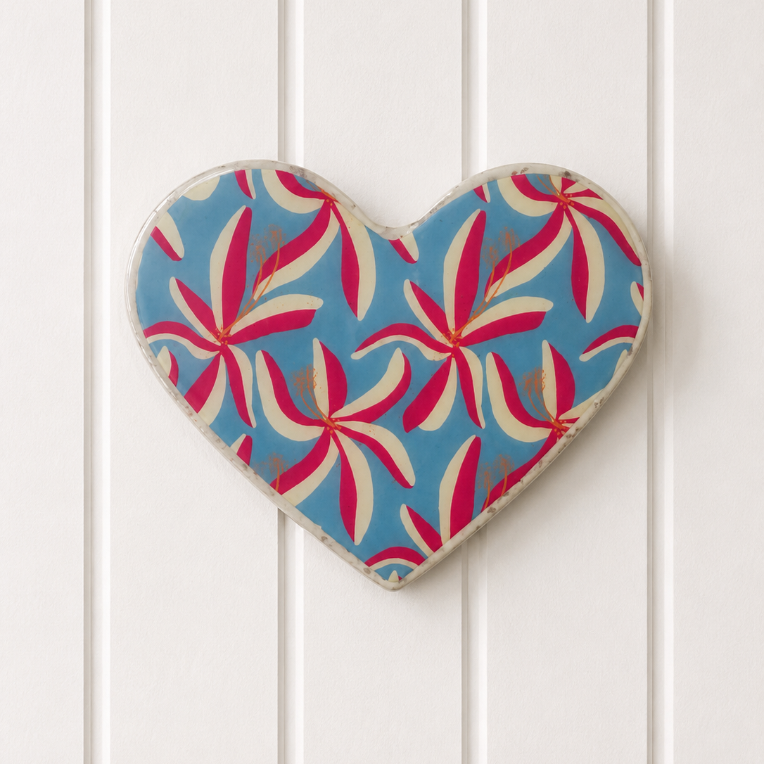 Sky Bloom Heart Tile