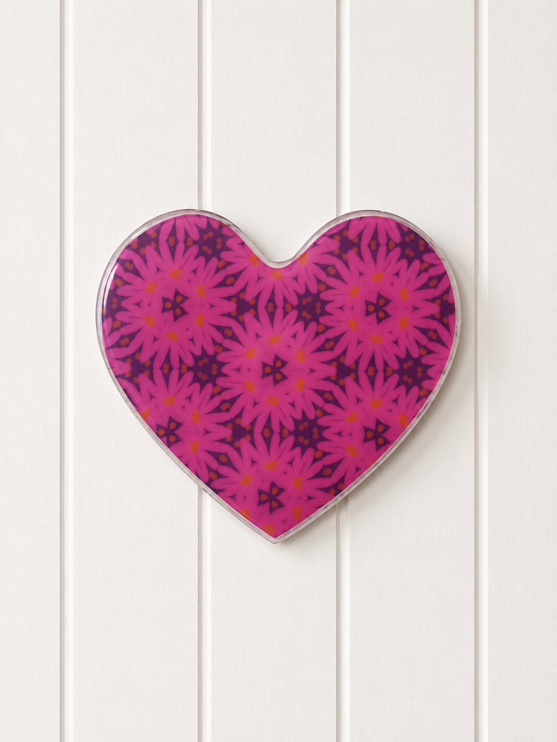 Pink Disco Heart Tile