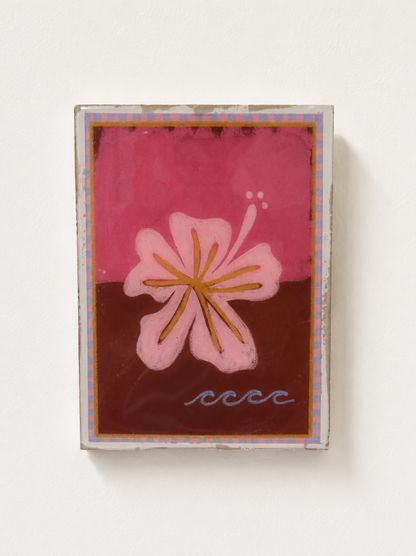 Hibiscus wall tile