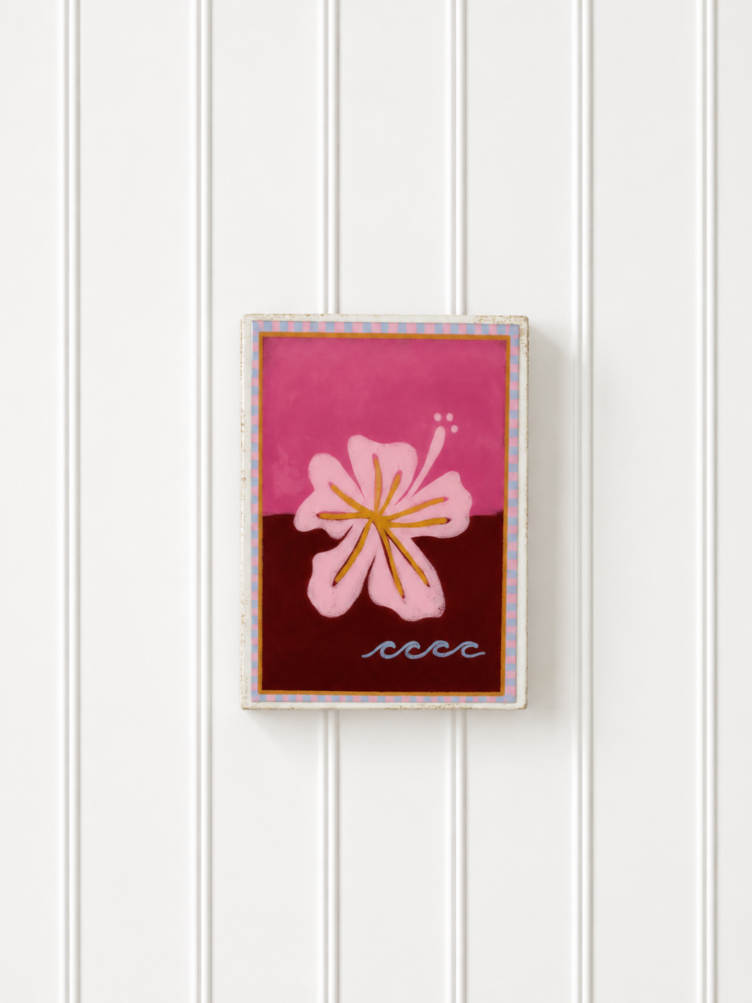 Hibiscus wall tile