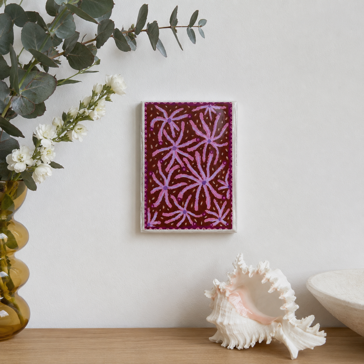Decorative wall art tile