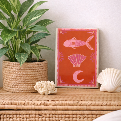 Fish, Shell, Moon